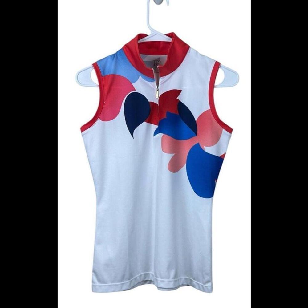 EP Pro‎ Womens XS Stretch Nylon V Neck Sleeveless Golf Shirt